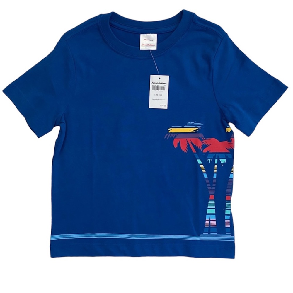 NWT Hanna Andersson boys palm tree tee